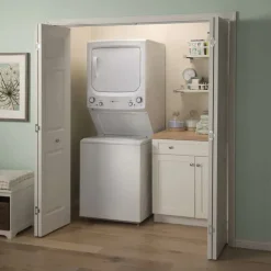 GE Spacemaker washer dryer, White, 27'', 800 RPM - GUD27EEMNWW