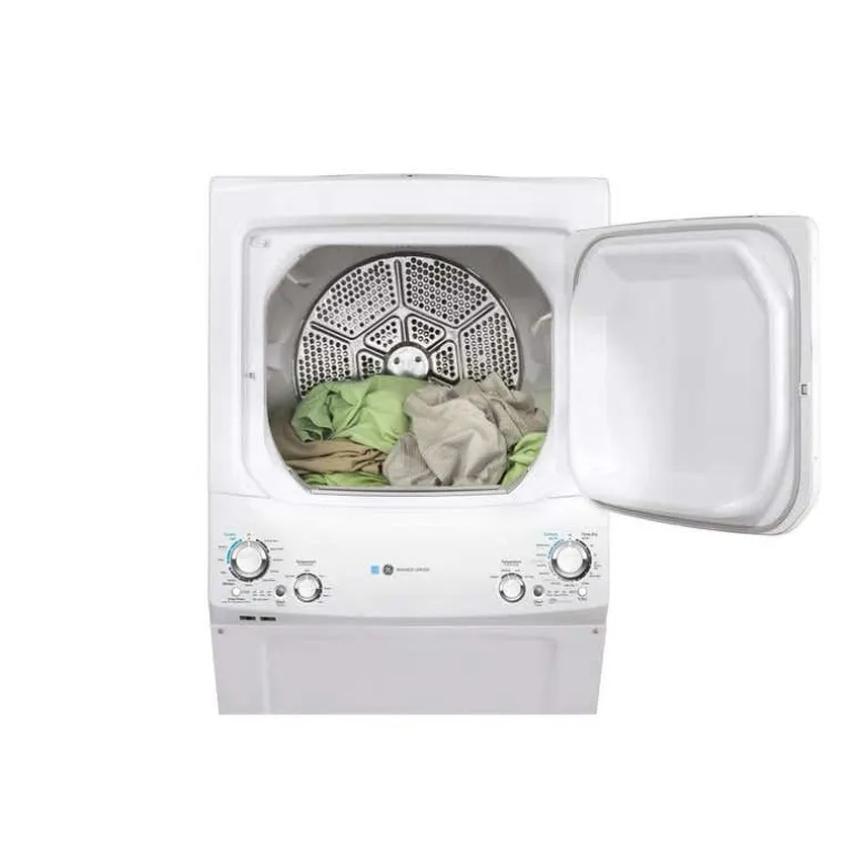 GE Spacemaker washer dryer, White, 27'', 800 RPM - GUD27EEMNWW