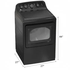 GE Washer & Dryer Kit, Black, Top-Load - GTW-GTD49