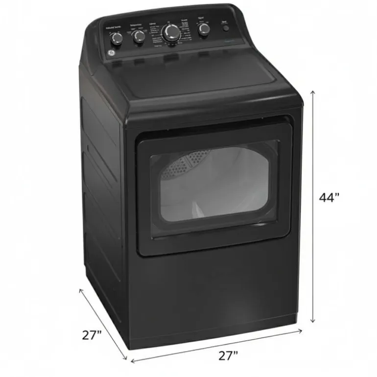 GE Washer & Dryer Kit, Black, Top-Load - GTW-GTD49