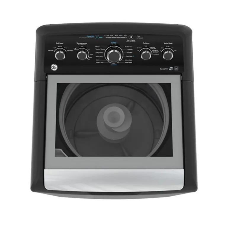 GE Washer & Dryer Kit, Black, Top-Load - GTW-GTD49
