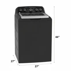 GE Washer & Dryer Kit, Black, Top-Load - GTW-GTD49