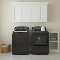 GE Washer & Dryer Kit, Black, Top-Load - GTW-GTD49