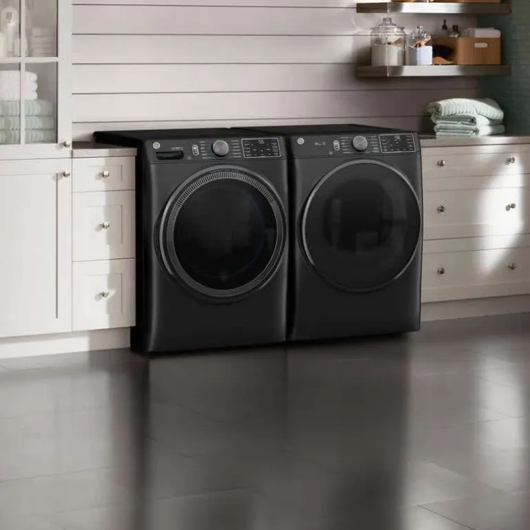 GE Washer & Dryer Kit, Carbon Graphite, Front-Load - GFW-GFD65