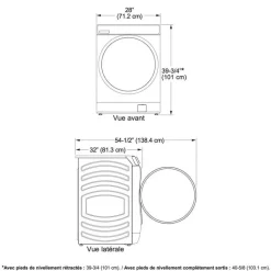 GE Washer & Dryer Kit, Carbon Graphite, Front-Load - GFW-GFD65