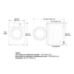 GE Washer & Dryer KIt, White, Front-Load - GFW-GFD14