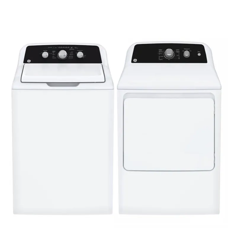 GE Washer & Dryer Kit, White, Top-Load - GTW-GTX34