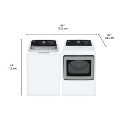 GE Washer & Dryer Kit, White, Top-Load - GTW-GTD68