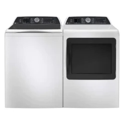 GE Washer and Dryer Set, White, Top-Load - 705/70E