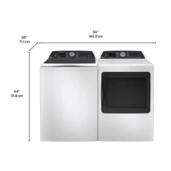 GE Washer and Dryer Set, White, Top-Load - 705/70E