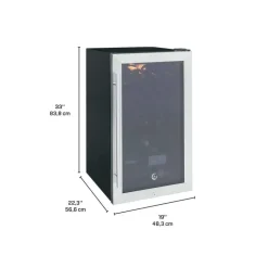 GE Wine Cooler Stainless Steel 19