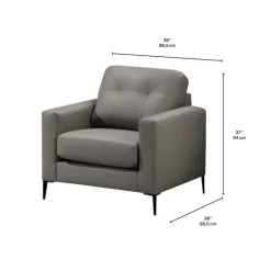 Genuine Leather Armchair