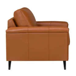 Genuine Leather Armchair - Cognac