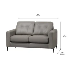 Genuine Leather Loveseat