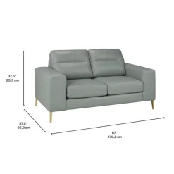 Genuine Leather Loveseat