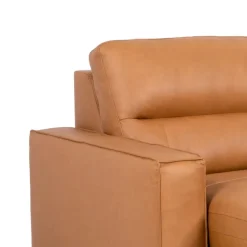 Genuine Leather Modular Sofa with Power Sliding Seats - 3 pcs