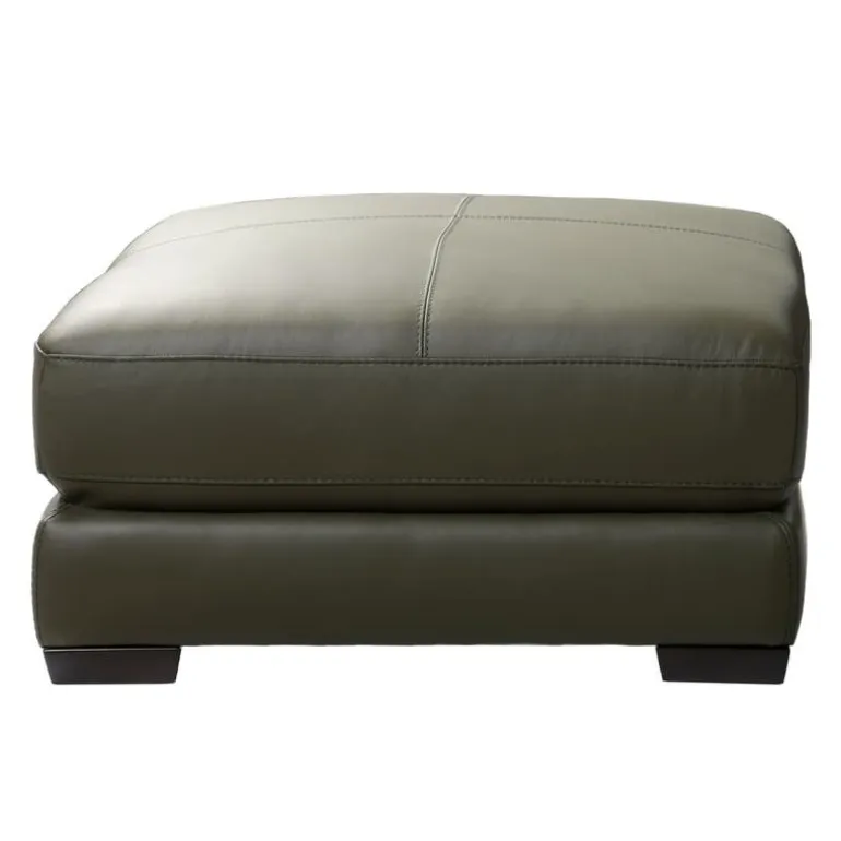 Genuine Leather Ottoman