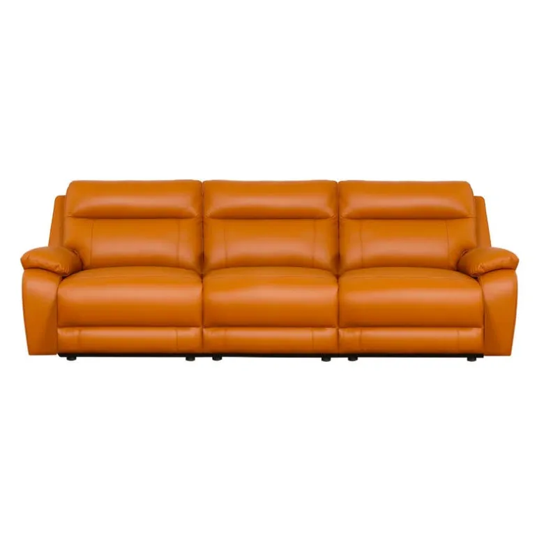 Genuine Leather Power Modular Reclining Sofa - 3 pcs