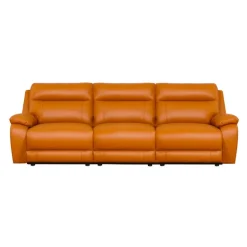 Genuine Leather Power Modular Reclining Sofa - 3 pcs