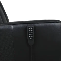 Genuine Leather Power Recliner and Swivel Chair with 4 Motors, Massage, Built-In Speakers, and LED Lighting