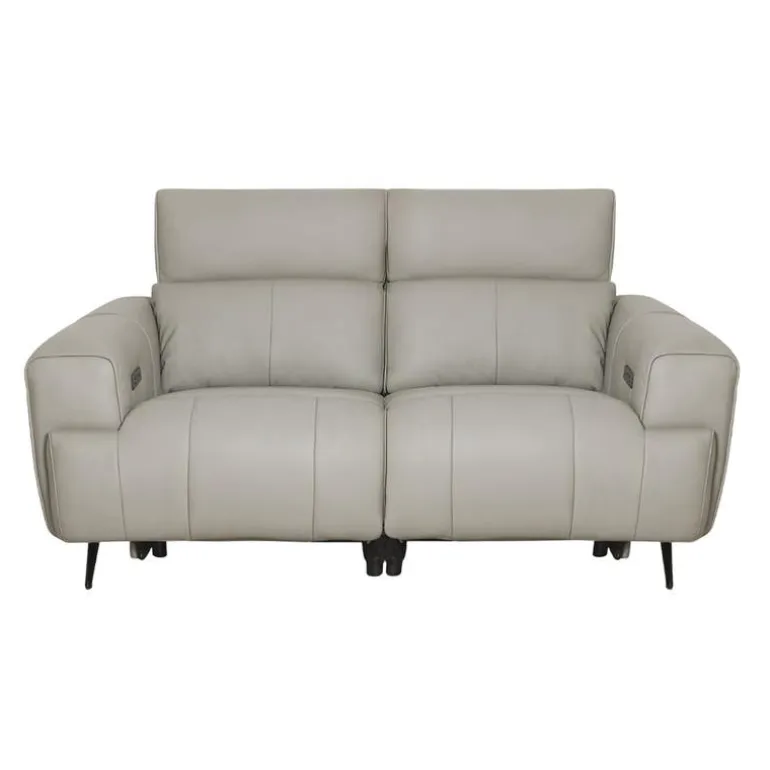 Genuine Leather Power Reclining Loveseat