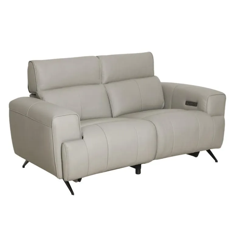Genuine Leather Power Reclining Loveseat