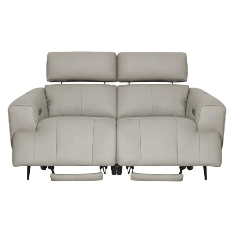 Genuine Leather Power Reclining Loveseat