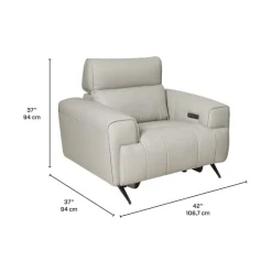 Genuine Leather Power Recliner