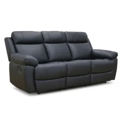 Genuine Leather Reclining Sofa