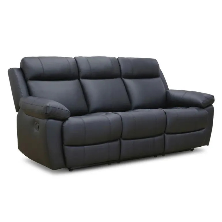 Genuine Leather Reclining Sofa