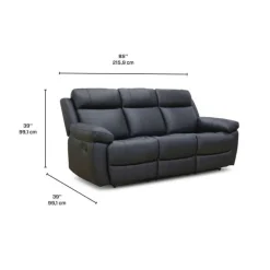 Genuine Leather Reclining Sofa