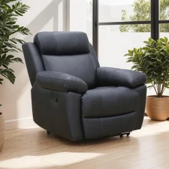 Genuine Leather Rocking Recliner