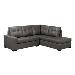 Genuine Leather Sectional - Right-Side Chaise