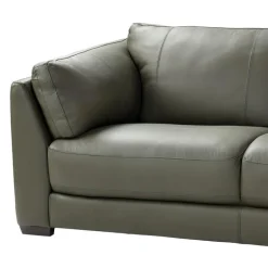 Genuine Leather Sectional with Right-Side Extra Seat