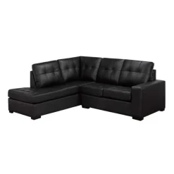 Genuine Leather Sectional - Left-Side Chaise