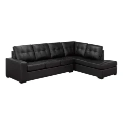 Genuine Leather Sectional - Right-Side Chaise