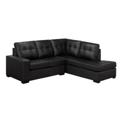 Genuine Leather Sectional - Right-Side Chaise