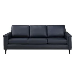 Genuine Leather Sofa - Blue