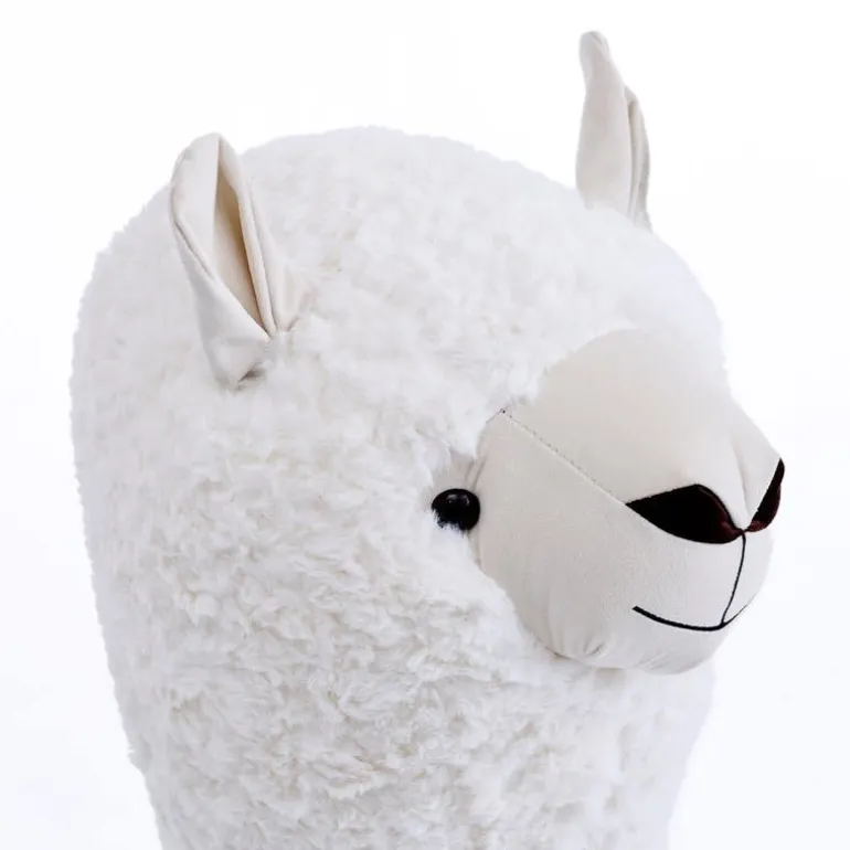 Green Llama-Shaped Kids Pouf – 28.3" x 15" x 44.1"