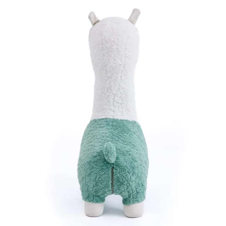 Green Llama-Shaped Kids Pouf – 28.3" x 15" x 44.1"