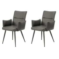 Grey Dining Chairs (Set of 2) 35” - Monarch
