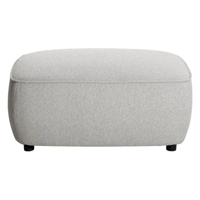 Grey Fabric Ottoman