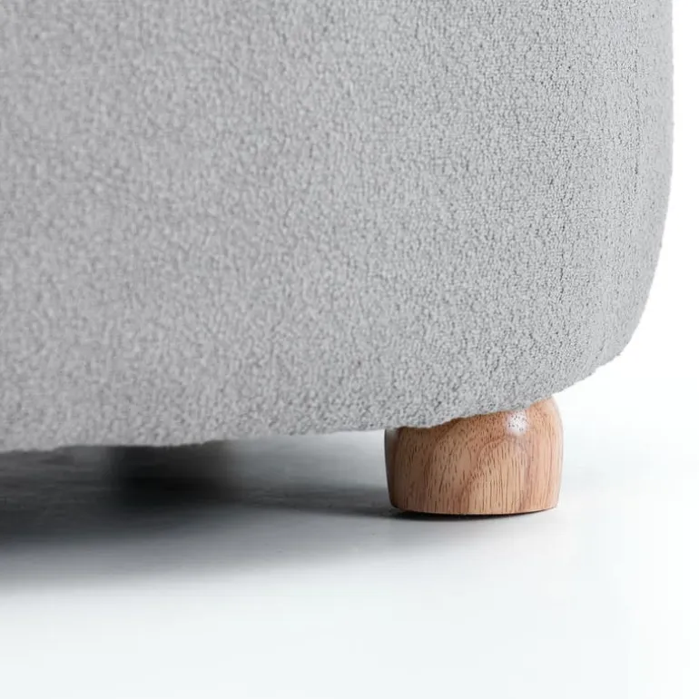 Grey Koala-Shaped Kids Armchair – 22.8" x 21.7" x 24.2"