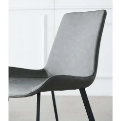 Grey Sintered Stone Dining Set with 2 Grey Chairs - 48"