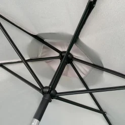 Grey Tilting Patio Umbrella with Base - 9 ft
