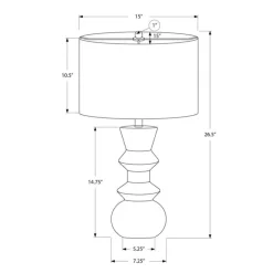 26"H Ceramic Table Lamp