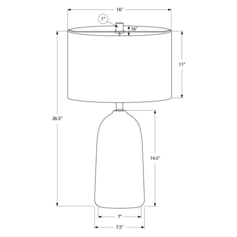 27"H Ceramic Table Lamp