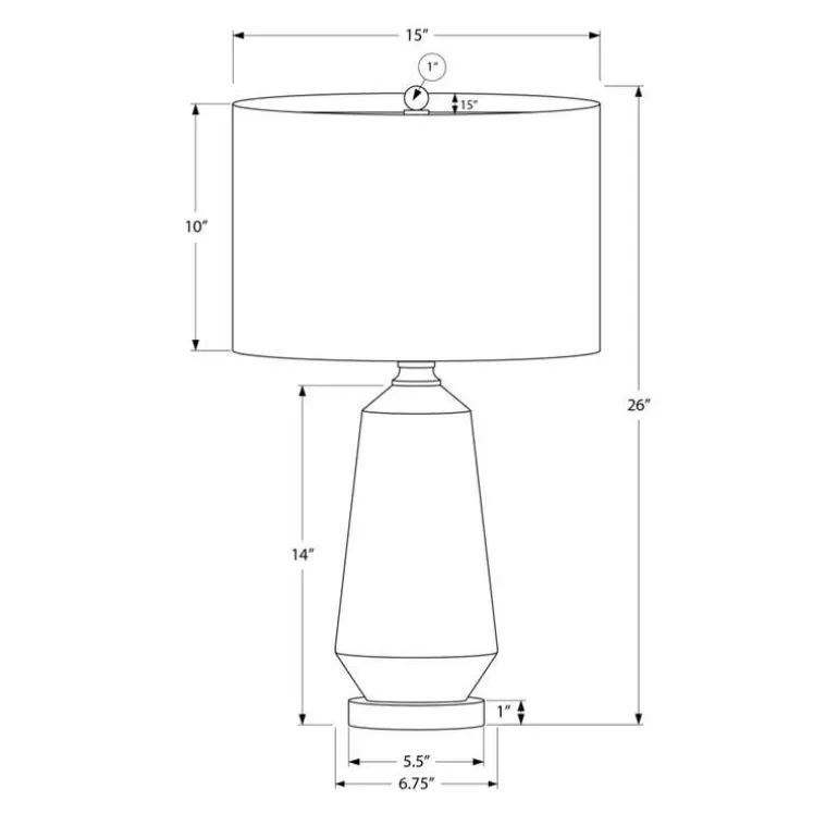 26"H Ceramic Table Lamp