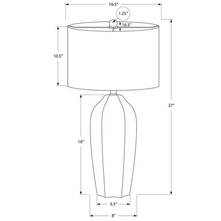 27"H Ceramic Table Lamp