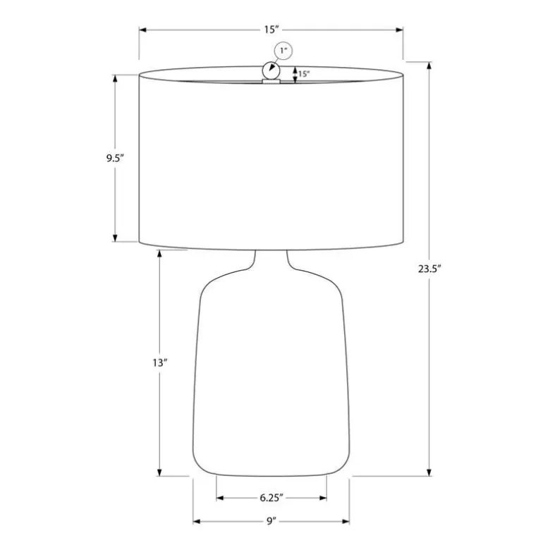 24"H Ceramic Table Lamp